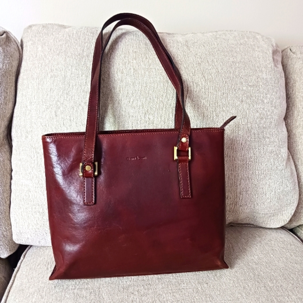Gianni & Conii cognac leather shoulders bag